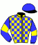 casaque portée par Mendizabal I. jockey du cheval de course BERKANE (FR), information pmu ZETURF