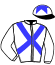 casaque portée par Veron F. jockey du cheval de course MAXR (AR), information pmu ZETURF