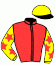 casaque portée par Demuro C. jockey du cheval de course COLLINSBAY (GB), information pmu ZETURF