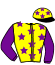 casaque portée par Poggionovo Mlle L. jockey du cheval de course SANTA ZOO (FR), information pmu ZETURF