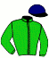 casaque portée par Velon Mlle M. jockey du cheval de course SIMBAYA (DE), information pmu ZETURF