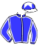 casaque portée par Demuro C. jockey du cheval de course STRATUM (GB), information pmu ZETURF
