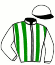 casaque portée par Demuro C. jockey du cheval de course EMILIANO ZAPATA (GB), information pmu ZETURF