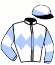 casaque portée par Bachelot T. jockey du cheval de course KEMOCO BELLO (FR), information pmu ZETURF