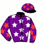 casaque portée par Mangione R. jockey du cheval de course CLASSIC ARCHI (GB), information pmu ZETURF