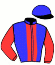 casaque portée par Flandrin B. jockey du cheval de course LAMENTO, information pmu ZETURF