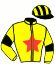 casaque portée par Michel Mlle Mic. jockey du cheval de course CARLINA (FR), information pmu ZETURF