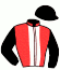 casaque portée par Mobian J. jockey du cheval de course NO BREXIT, information pmu ZETURF