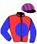 casaque portée par Hardouin E. jockey du cheval de course KEEP RUNNING, information pmu ZETURF