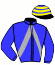 casaque portée par Veron F. jockey du cheval de course FRENCH CONTE, information pmu ZETURF