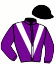 casaque portée par Demuro C. jockey du cheval de course HOODWINKER, information pmu ZETURF
