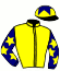 casaque portée par Bachelot T. jockey du cheval de course WEST WIND BLOWS, information pmu ZETURF
