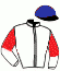 casaque portée par Guyon M. jockey du cheval de course GRAND GLORY, information pmu ZETURF