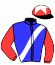 casaque portée par Maillot S. jockey du cheval de course SOLIANKHA, information pmu ZETURF