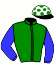 casaque portée par Trullier T. jockey du cheval de course MONAPIA, information pmu ZETURF casaque portée par Trullier T. jockey du cheval de course MONAPIA, information pmu ZETURF