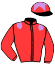 casaque portée par Madamet A. jockey du cheval de course RAQEEBB, information pmu ZETURF