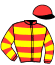 casaque portée par Guyon M. jockey du cheval de course DOM BERTRAND, information pmu ZETURF