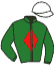 casaque portée par Guyon M. jockey du cheval de course ZARAKEM, information pmu ZETURF
