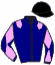 casaque portée par Mcmonagle D. B. jockey du cheval de course EMBRACE, information pmu ZETURF