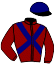 casaque portée par Mendizabal I. jockey du cheval de course GALA REAL, information pmu ZETURF
