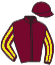 casaque portée par Mendizabal I. jockey du cheval de course LIGHT UP THE MOON, information pmu ZETURF