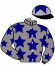 casaque portée par Guyon M. jockey du cheval de course LOUBEISIEN, information pmu ZETURF