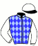 casaque portée par Trullier T. jockey du cheval de course AHA, information pmu ZETURF