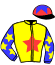 casaque portée par Hardouin E. jockey du cheval de course NOIRELLE, information pmu ZETURF