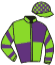 casaque portée par Guyon M. jockey du cheval de course AGORIA, information pmu ZETURF