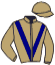 casaque portée par Murphy O. jockey du cheval de course SIRONA, information pmu ZETURF