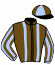 casaque portée par Velon Mlle M. jockey du cheval de course YES ZARA, information pmu ZETURF