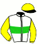 casaque portée par Piccone T. jockey du cheval de course FULL OF HOPE, information pmu ZETURF