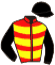 casaque portée par Provost D. jockey du cheval de course JOEY UP, information pmu ZETURF