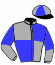 casaque portée par Favriaux Mal. jockey du cheval de course ATOME, information pmu ZETURF
