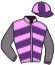 casaque portée par Piccone T. jockey du cheval de course LE CENTRAL, information pmu ZETURF