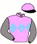 casaque portée par Bails Mlle L. jockey du cheval de course BLACK CESS, information pmu ZETURF