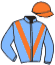 casaque portée par Cheyer Mme Per. jockey du cheval de course PEPINA, information pmu ZETURF