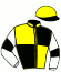 casaque portée par Eon Mlle M. jockey du cheval de course SPRING EVE, information pmu ZETURF