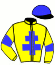 casaque portée par Barzalona M. jockey du cheval de course STAY ALERT, information pmu ZETURF