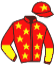casaque portée par Pasquier S. jockey du cheval de course SURVIE, information pmu ZETURF