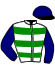 casaque portée par Marquand T. jockey du cheval de course COLTRANE, information pmu ZETURF casaque portée par Marquand T. jockey du cheval de course COLTRANE, information pmu ZETURF