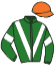 casaque portée par Murphy O. jockey du cheval de course NO HALF MEASURES, information pmu ZETURF