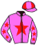 casaque portée par Pacaut Mme Cor. jockey du cheval de course MAKE A WISH, information pmu ZETURF