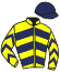 casaque portée par Massin Mlle A. jockey du cheval de course SALMA, information pmu ZETURF