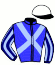 casaque portée par Besnier H. jockey du cheval de course DAKINI (IE), information pmu ZETURF