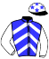 casaque portée par Daougabel M. jockey du cheval de course GREATEST GAME (FR), information pmu ZETURF