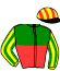casaque portée par Stefan C. jockey du cheval de course ITMAN (DE), information pmu ZETURF