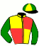 casaque portée par Duporte Mlle A. jockey du cheval de course MR RIEM (FR), information pmu ZETURF