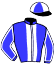 casaque portée par Tintillier A. jockey du cheval de course INDY CASH (FR), information pmu ZETURF