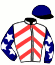 casaque portée par Petit J. jockey du cheval de course GANDHI TURGOT (FR), information pmu ZETURF